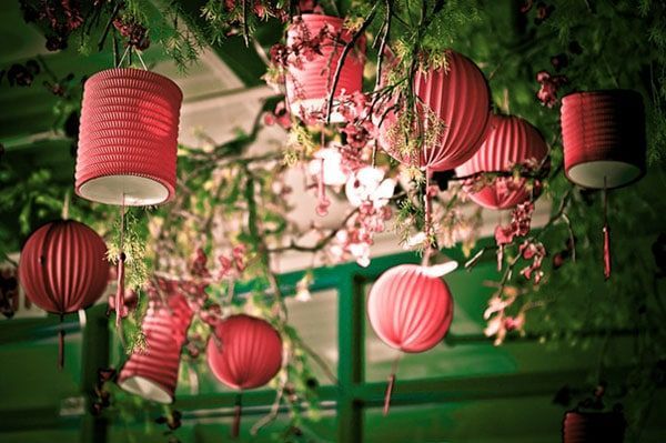 12x Lanterne Papier 30 cm Rose Pâle - Suspension Boule Japonaise pour Décoration Mariage - 12 Pièces - Le Must de la Gamme
