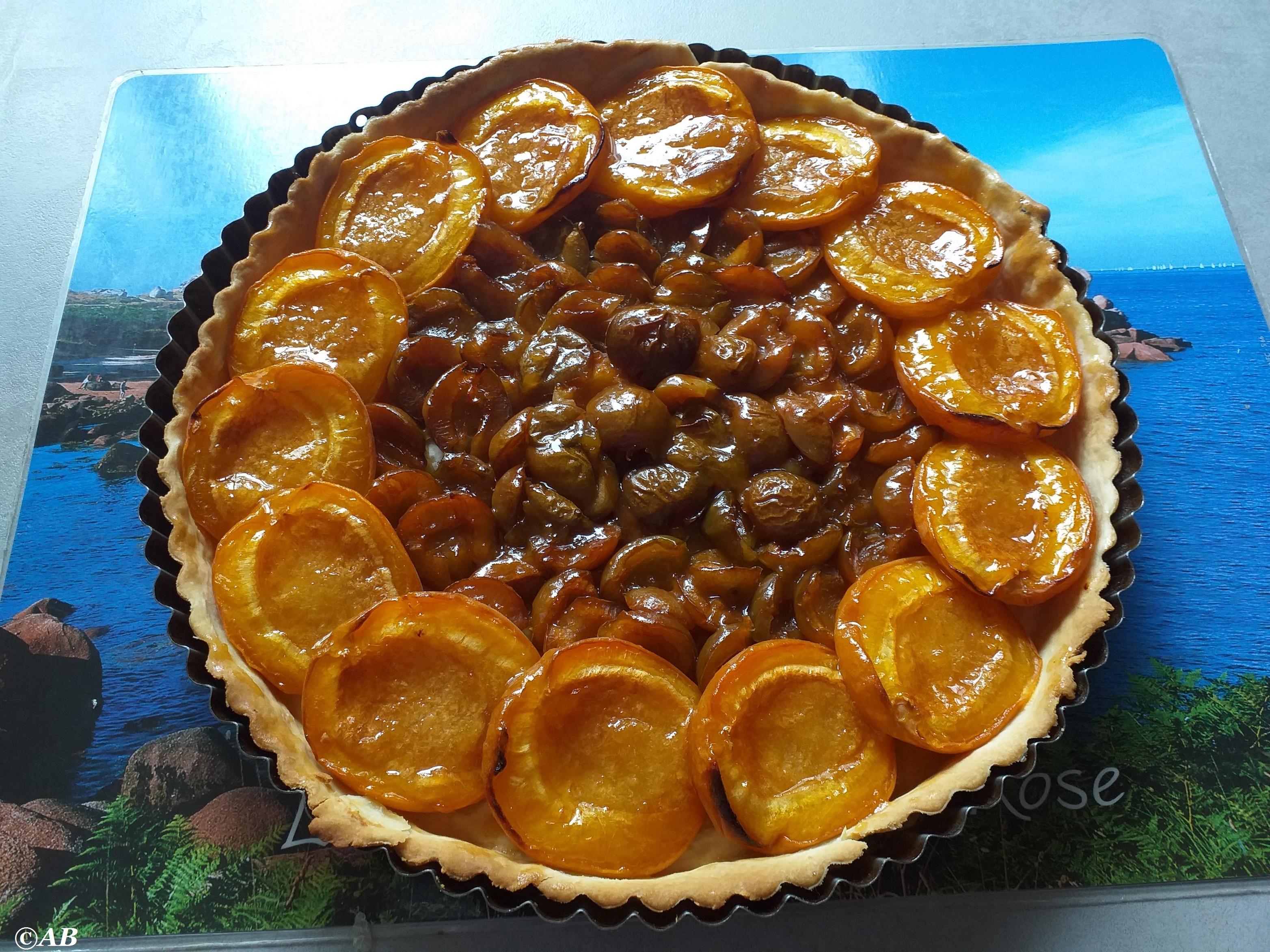 Tarte Aux Abricots Et Mirabelles...